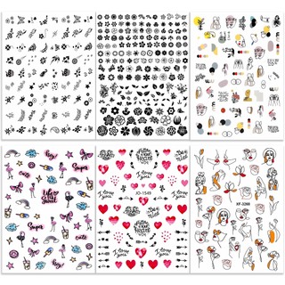 Nail sticker 3D trang trí móng sticker dán móng tay móng chân
