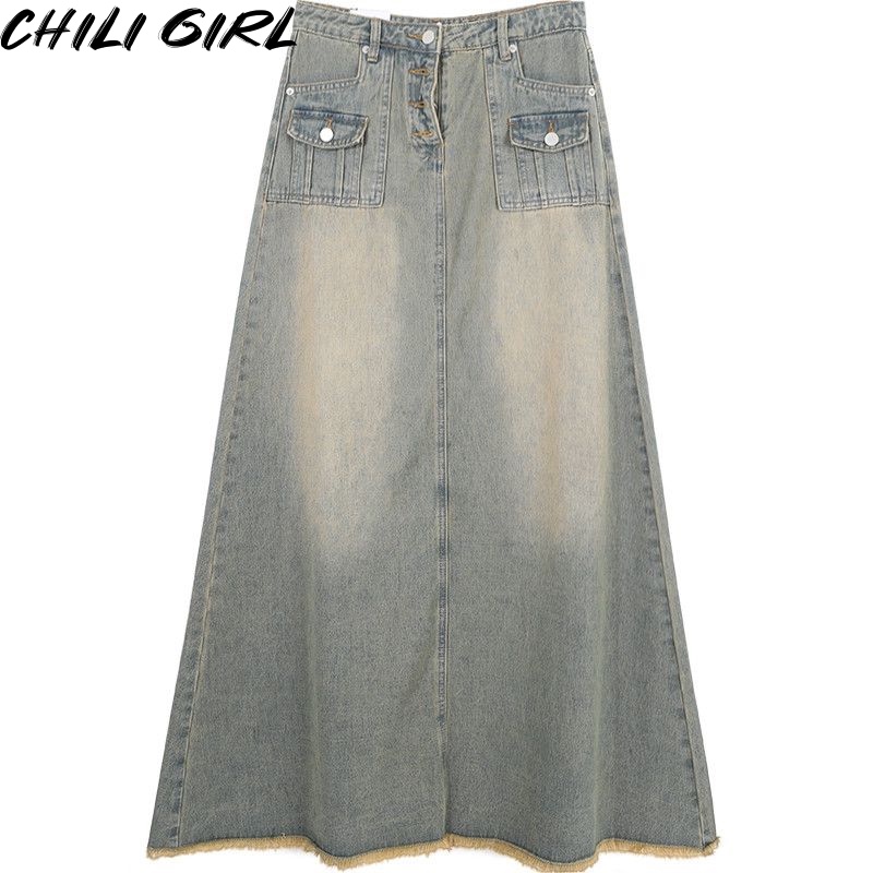 CHILI GIRL váy Chân váy thời trang váy nữ Fashion Thời trang INS Vintage WWY23934QC38Z230923