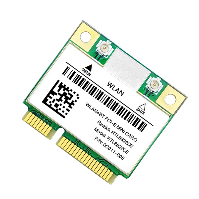 Card wifi mini rtl8822ce 1200mbps 2.4g / 5ghz 802.11ac bluetooth 5.0 Hỗ Trợ laptop / pc windows 10 / 11