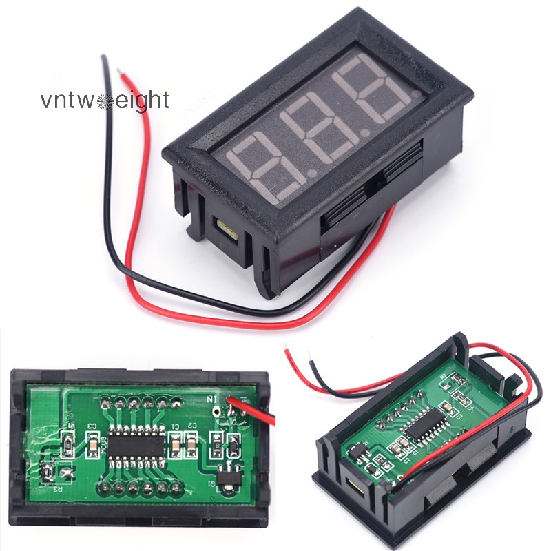 Sujian333 Vôn Kế Kỹ Thuật Số Đo Điện Áp dc 0-30v Màu Đỏ Tự Động lw szus nice