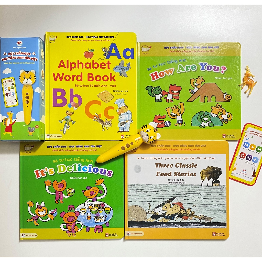 Bộ sách: Bút chấm đọc - Học tiếng Anh Tân Việt - Bản Quyền
