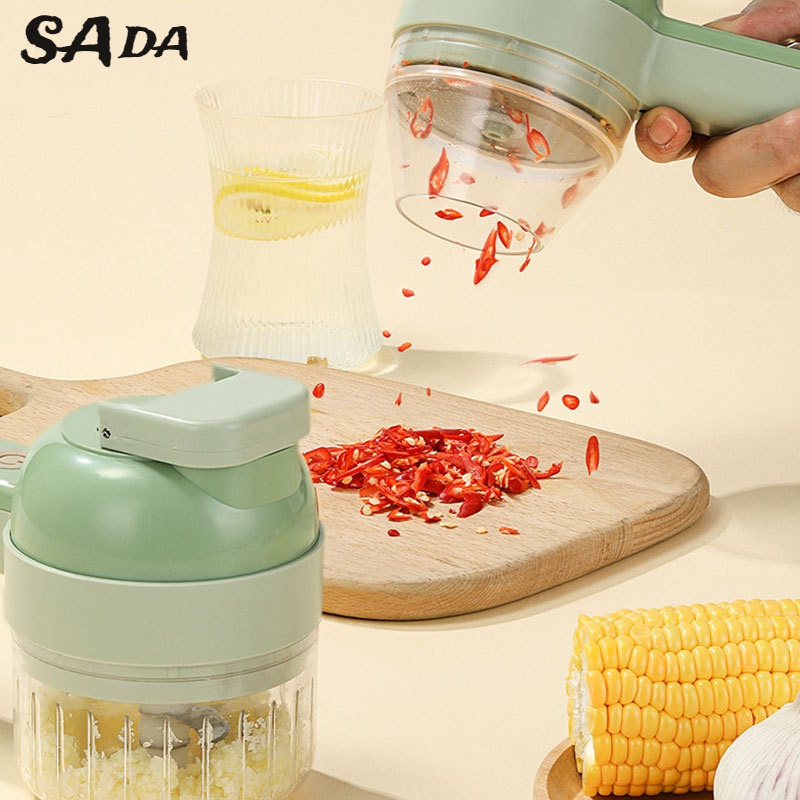 Sada Dụng Cụ Cắt Rau Củ Quả Cầm Tay Không Dây Bằng Điện