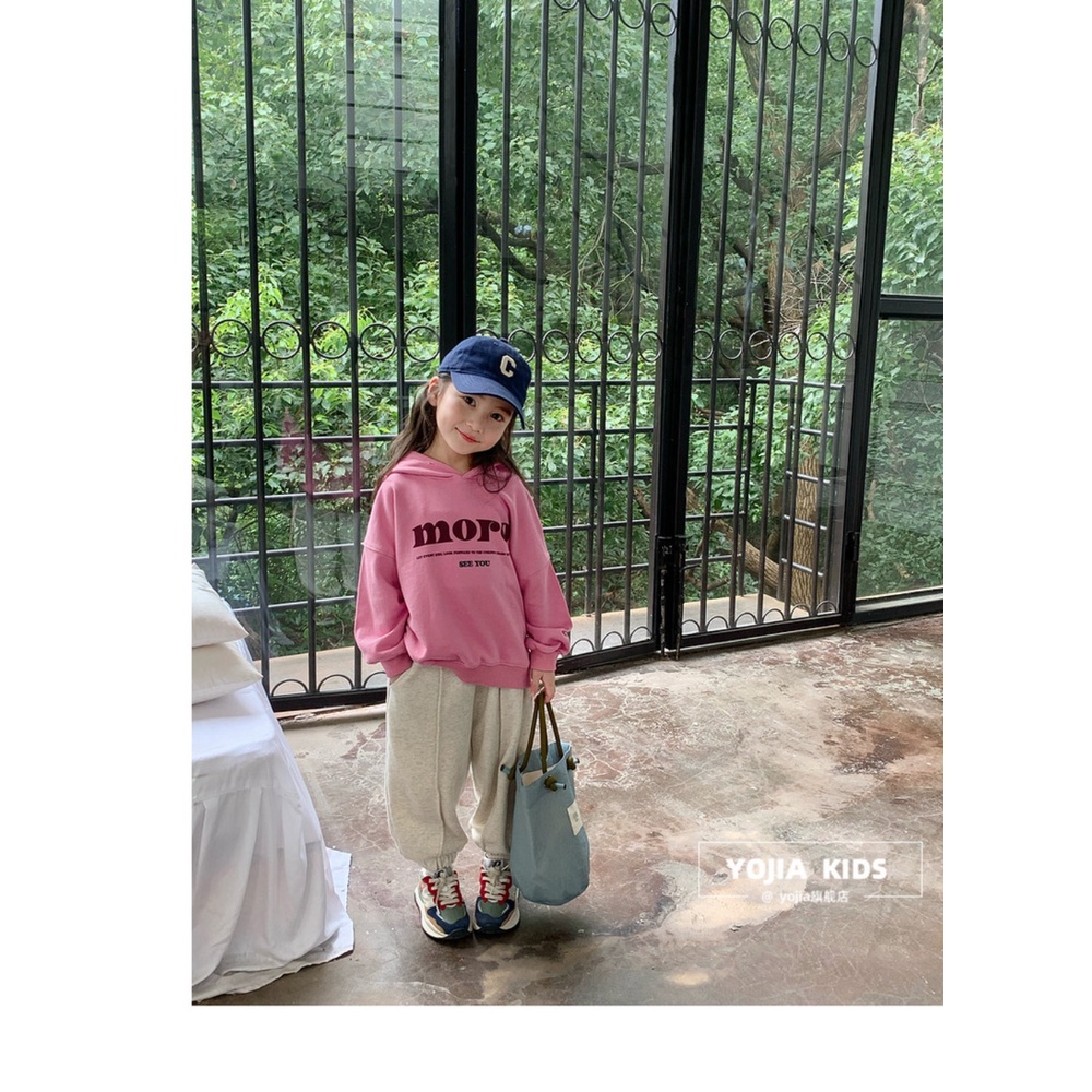 Quần Dài Thể Thao Dáng Rộng Thời Trang Xuân Thu Mới Cho Bé Gái