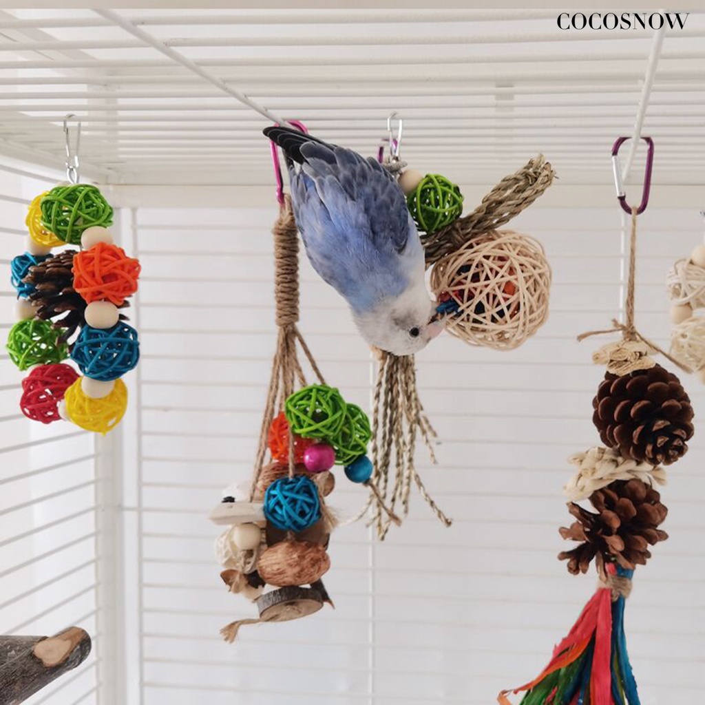 Đồ Chơi Nhai Gặm Hình Nón / Bắp Nhiều Màu Sắc Vui Nhộn Cho Chim Vẹt