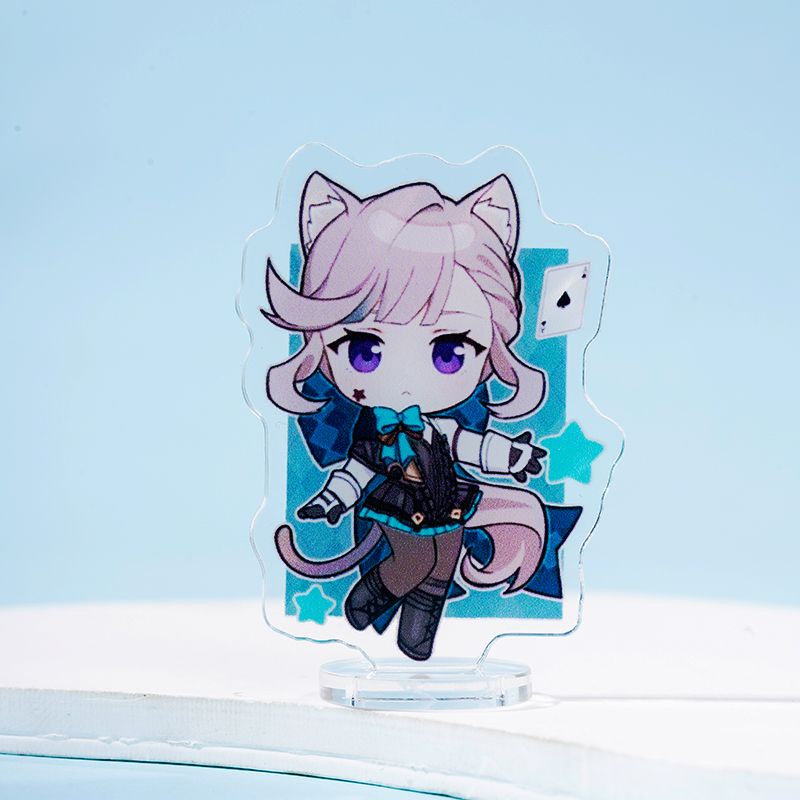 Móc khoá và dây treo điện thoại Lyney Furina Lynette Anime Genshin Impact Cute phụ kiện trang trí dễ thương