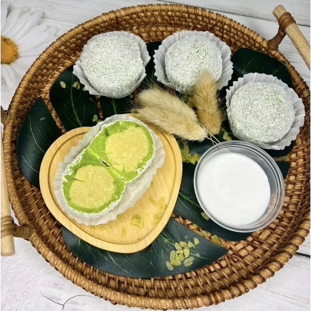 BÁNH MOCHI CỐM đặc sản Hà Nội, món bánh mon đỉnh - giao hỏa tốc 2 giờ
