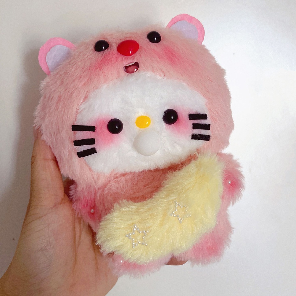 Hoạt Hình Móc Khóa Búp Bê Nhồi Bông Phát Sáng Trong Đêm