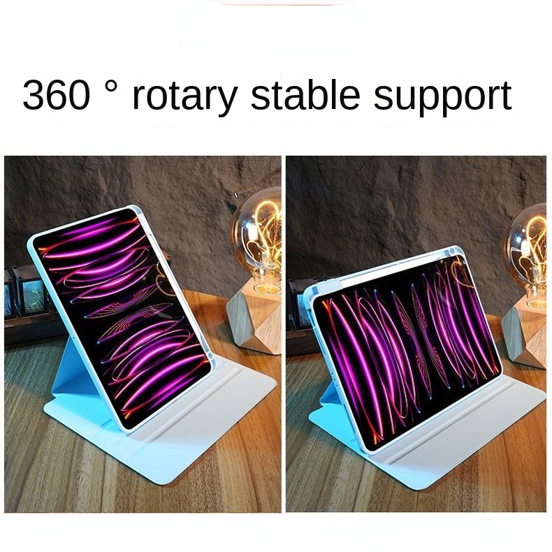Bao Da Máy Tính Bảng Màu Trong Suốt Có Thể Xoay 360 Độ + Ngăn Đựng Bút Cho redmi pad se 11 2023 / xiaomi pad 5 pro / 6 pro 11 inch