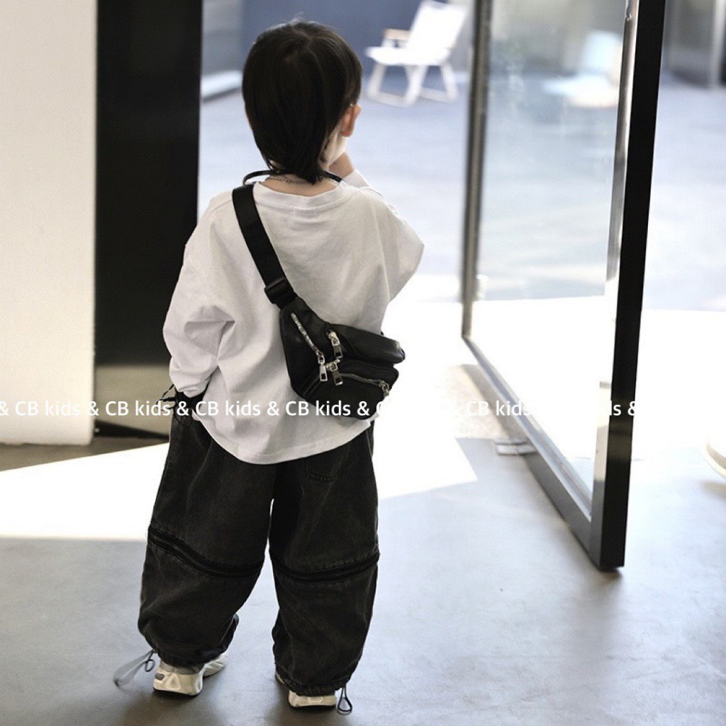 BỘ ÁO TAY DÀI QUẦN JEAN HIP HOP BÉ TRAI 10-30KG