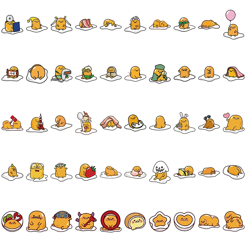 Bộ 100 Miếng Dán Chống Thấm Nước Họa Tiết Hoạt Hình Dễ Thương Dùng Trang Trí Nón Bảo Hiểm / Xe Đạp