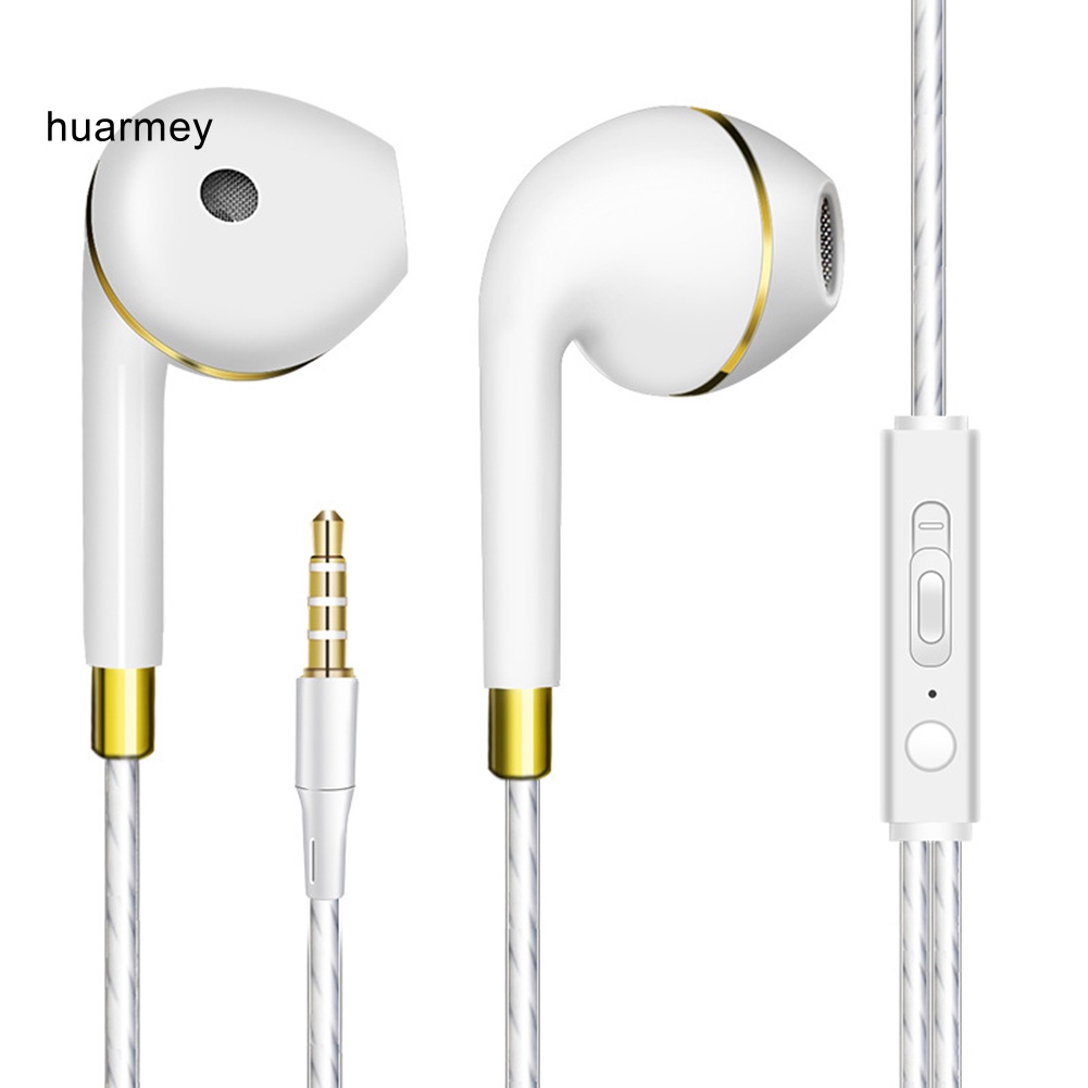Huarmey Tai Nghe Nhét Tai Thể Thao Âm Trầm Có Micro Chất Lượng Cao
