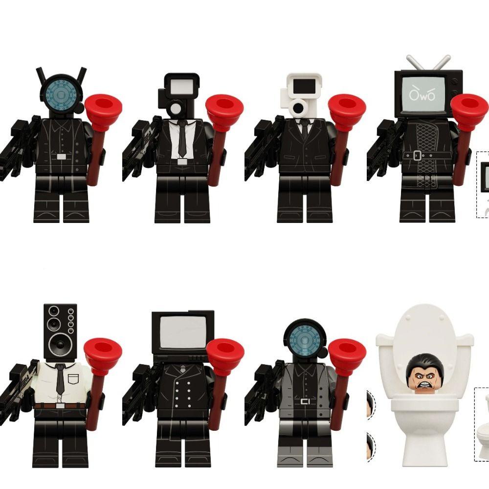 Ahmed Mô Hình Đồ Chơi Lắp Ráp toilet Trượt Tuyết Người Đàn Ông Bằng Nhựa Có Thể Tháo Rời