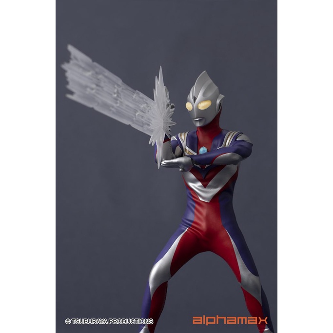 MÔ HÌNH NHÂN VẬT SIÊU NHÂN ĐIỆN QUANG CỰ NHÂN ÁNH SÁNG ALPHAMAX ULTRAMAN TIGA MUTI TYPE tặng kèm xe