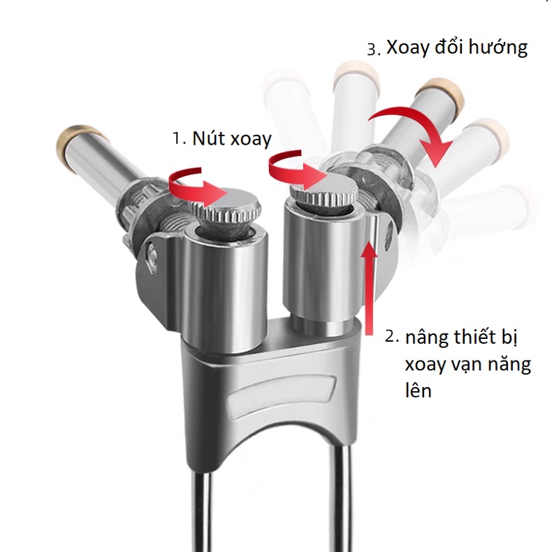 CHỐNG CẦN ĐÔI câu đơn, câu đài phiên bản cao cấp 2m4 -  Trung Tâm Đồ Câu 24H
