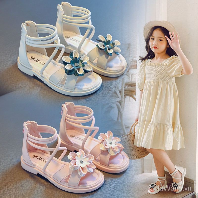 Giày Sandal Công Chúa Đế Mềm Thời Trang Mùa Hè 2023 Dành Cho Bé Gái