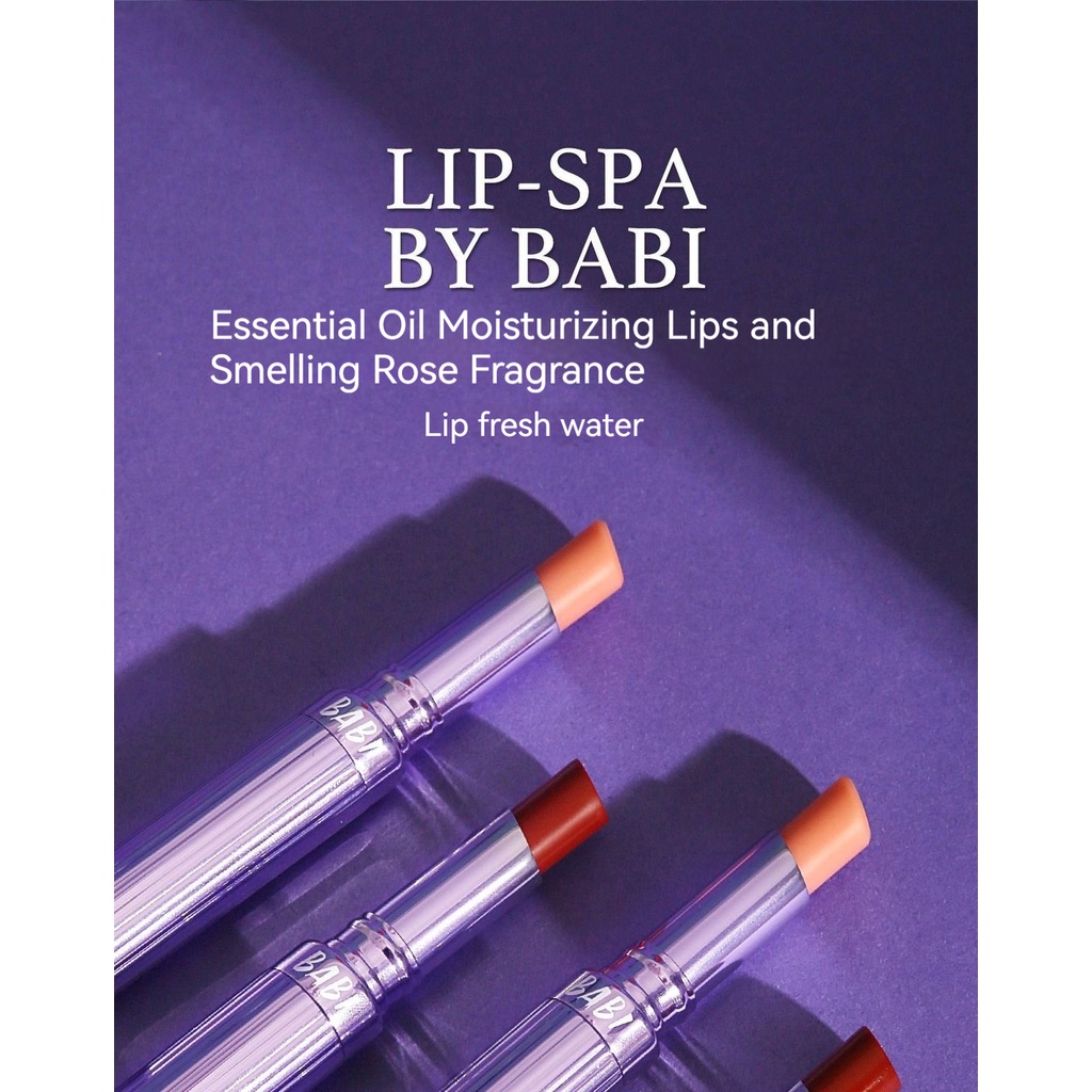 BABI Thay đổi màu son môi, ấm áp, giữ ẩm, không thấm nước, chống nứt, không phai, không nhuộm màu son môi