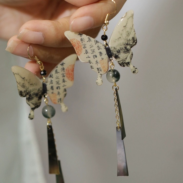 Trâm Cài Tóc Hình Bướm Đen Phong Cách Cổ Điển Cao Cấp Cho Nữ Mã 2023