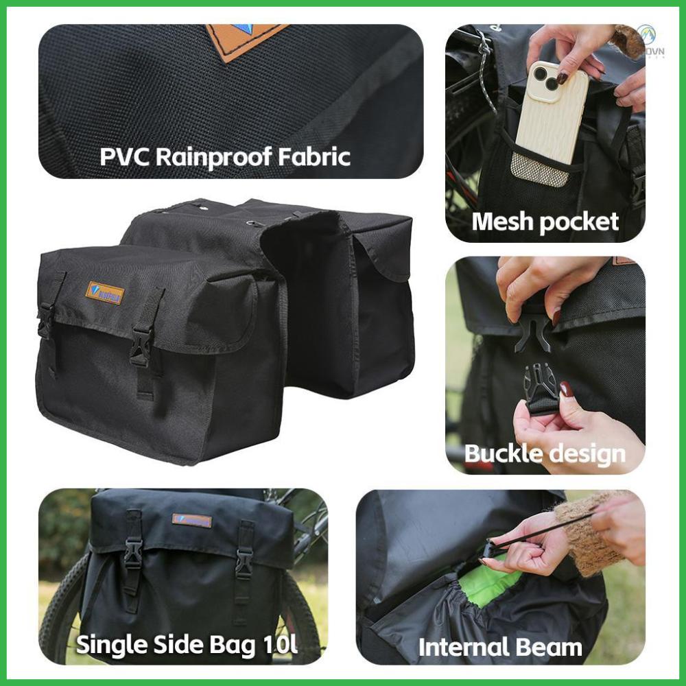 Bluefield Bike Accessories Bag Waterproof and Large Capacity Bicycle Bag Outdoor Cycling Luggage Pack Bike Accessories Bag