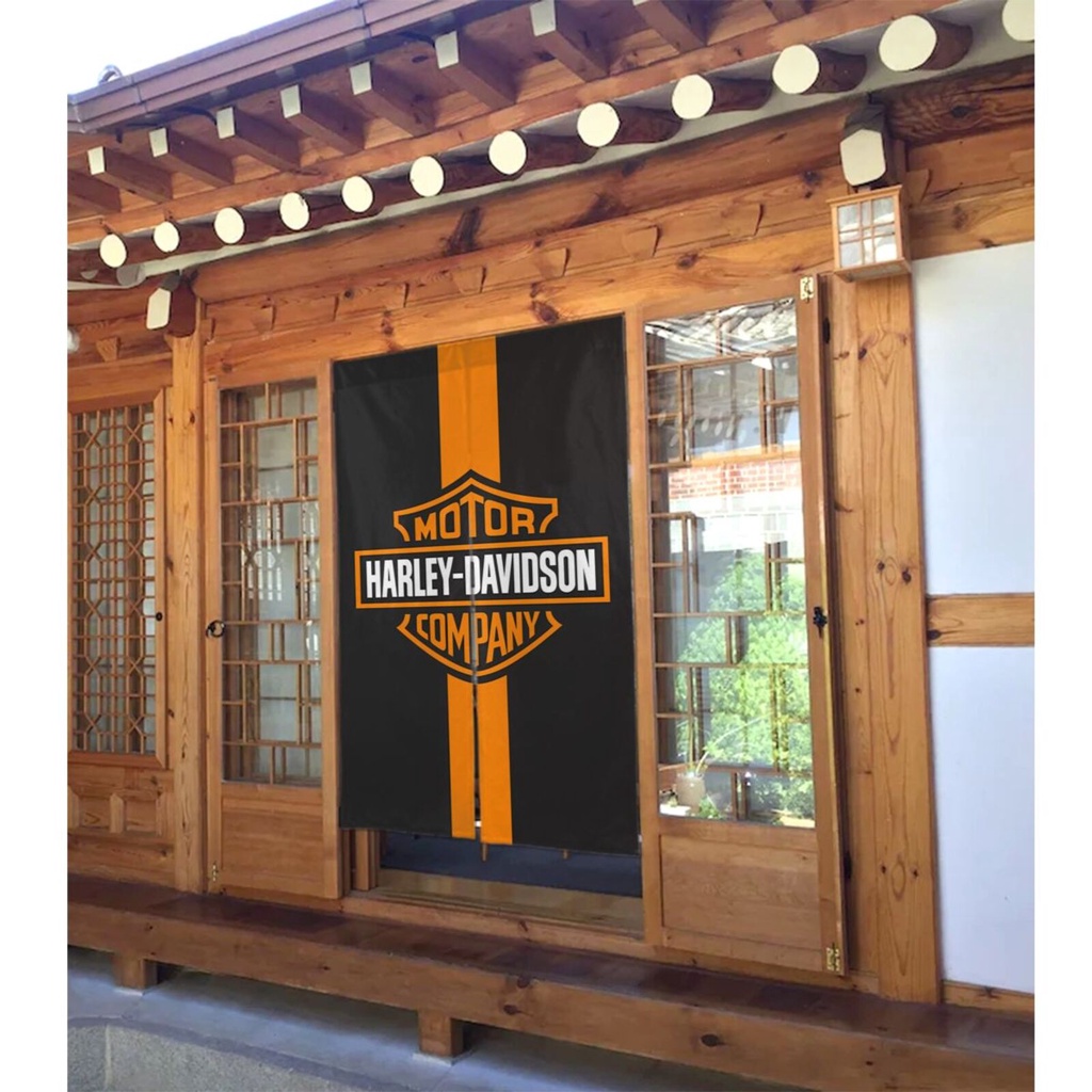 Rèm Cửa Hai Lớp 34x56in  In Hình harley davidsons