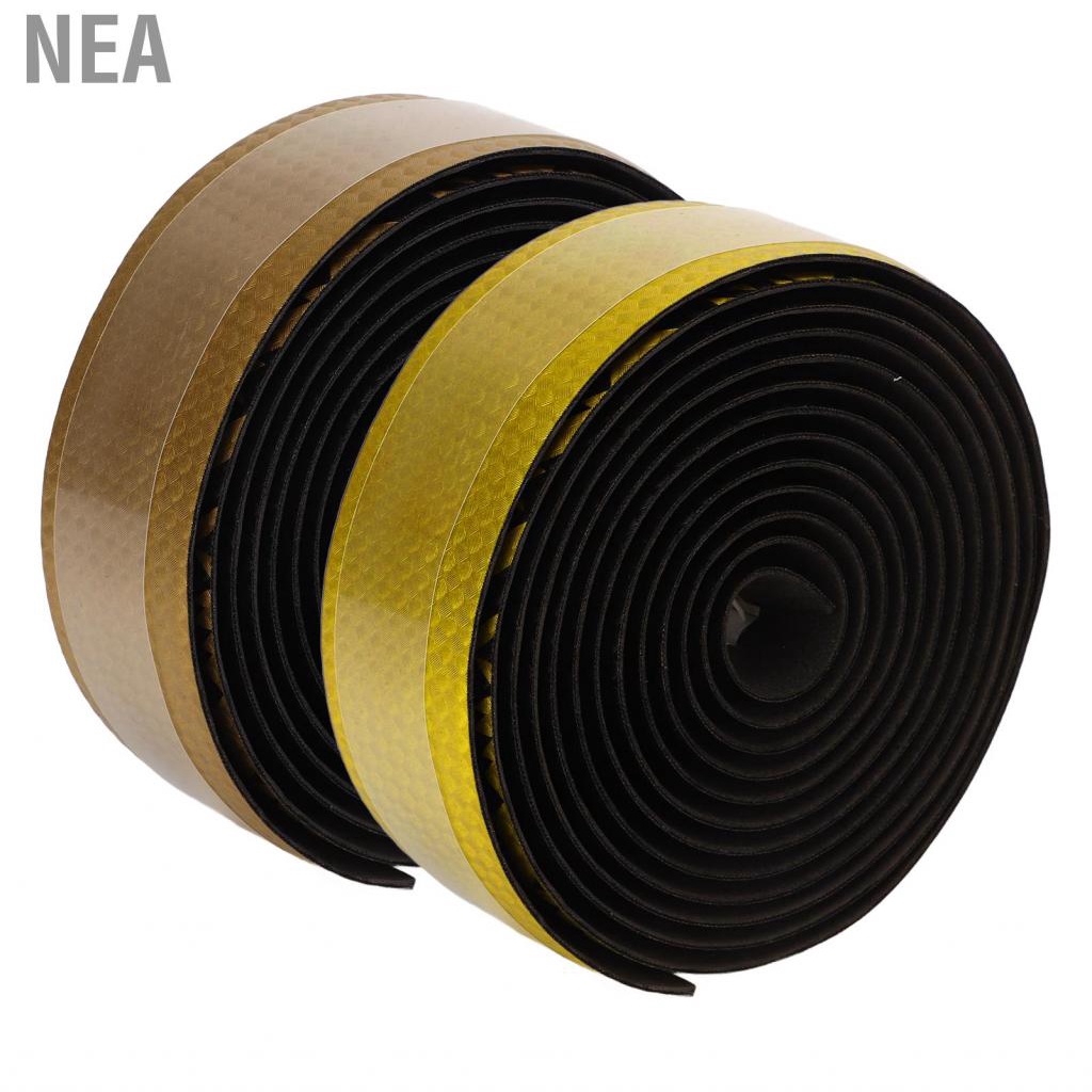 Nea Bike Handlebar Tape  Hand Stress Carbon Fiber Pattern Bicycle Bar Easy Installation Water Resistant Soft with Plugs