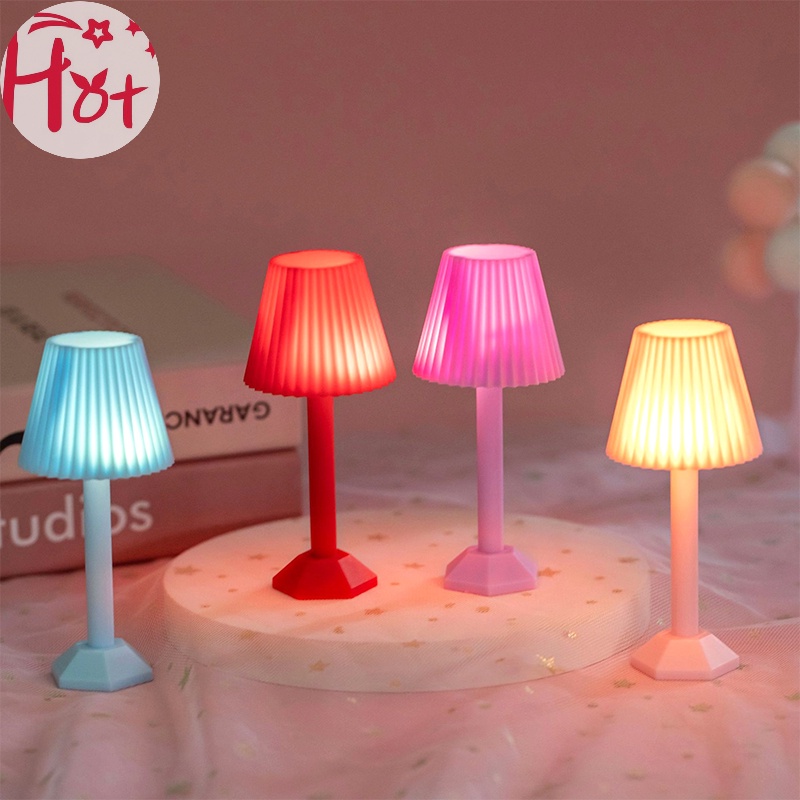 Jr Đèn led Ngủ mini Để Bàn Tỉ Lệ 1: 12 Trang Trí Nhà Búp Bê vn