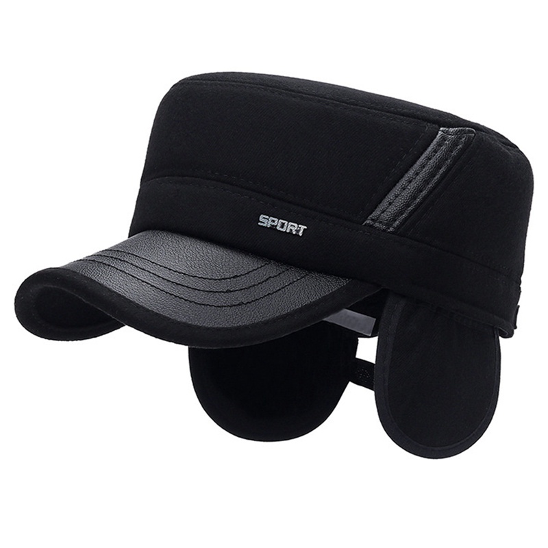 Diamd Mũ Lưỡi Trai Dày Dặn Bảo Vệ Tai Phong Cách Quân Đội