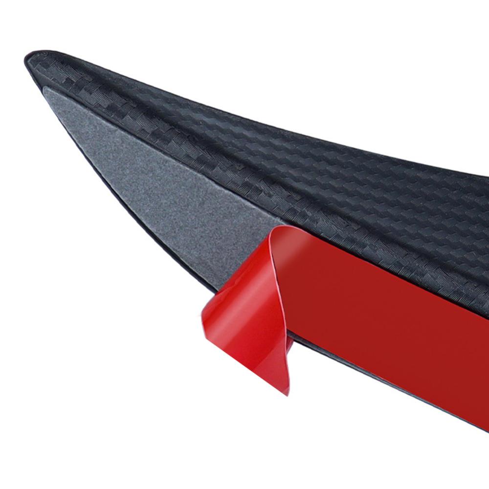 Topmall Bộ 4 Miếng Dán Trang Trí Cản Trước Xe Hơi Bằng Sợi carbon o3t9