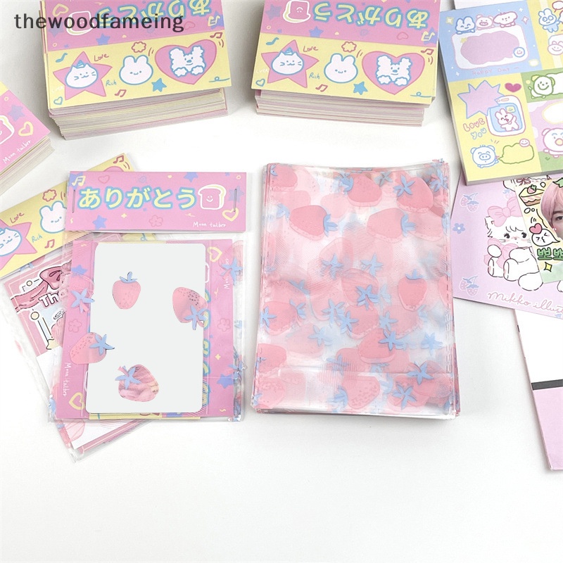 Set 10 Túi Đựng Thẻ / Bánh Kẹo / Quà Tặng In Họa Tiết Hoạt Hình Dễ Thương diy
