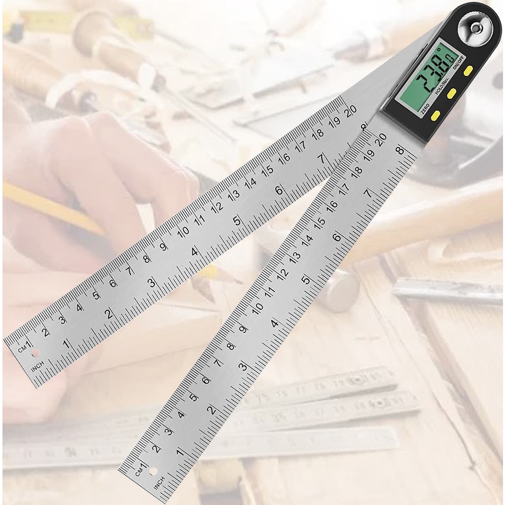 Thước đo góc điện tử 200mm _ [Shop Dụng Cụ Kỹ Thuật]