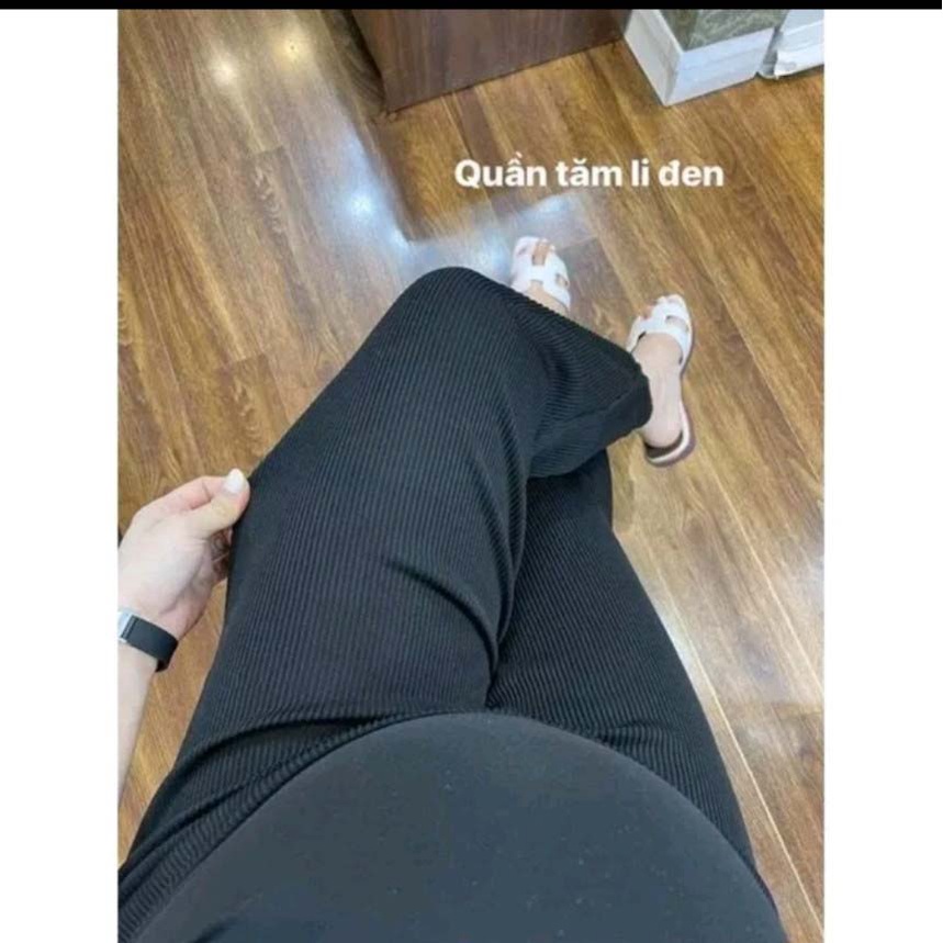 Quần bầu QB375 Quần bầu tăm dáng dài Quần bầu công sở legging lửng mặc váy mặc trong váy ống rộng TIRA