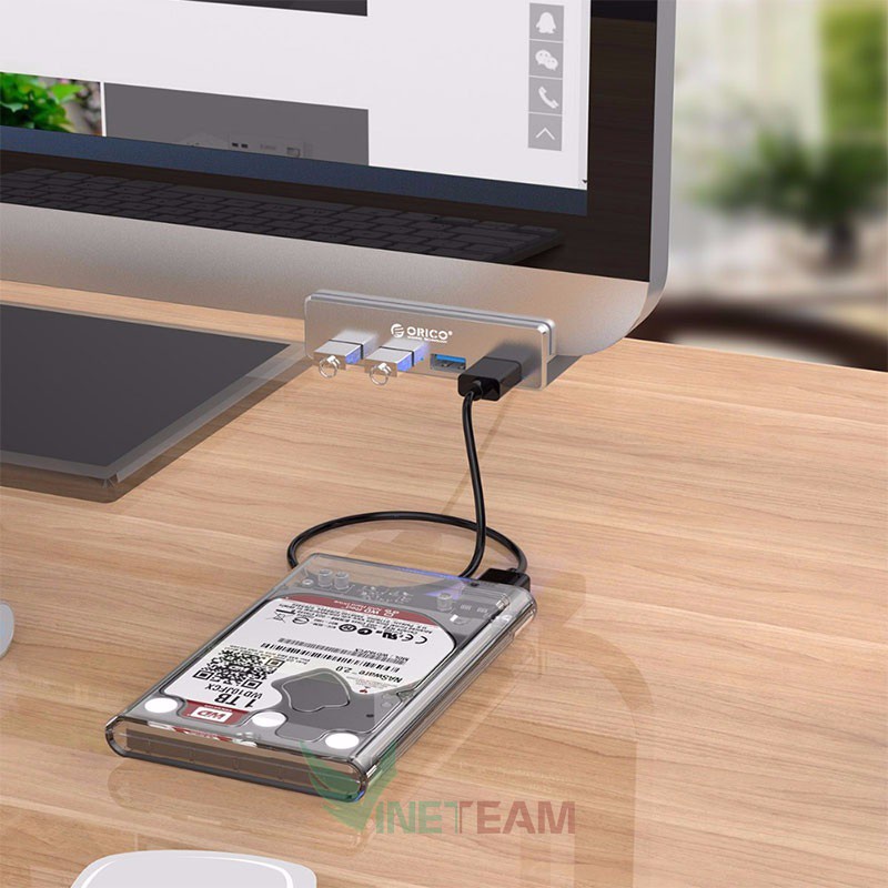 Bộ chia cổng USB Hub 4 ports USB 3.0 Orico MH4PU - Bảo hành chính hãng 12 tháng