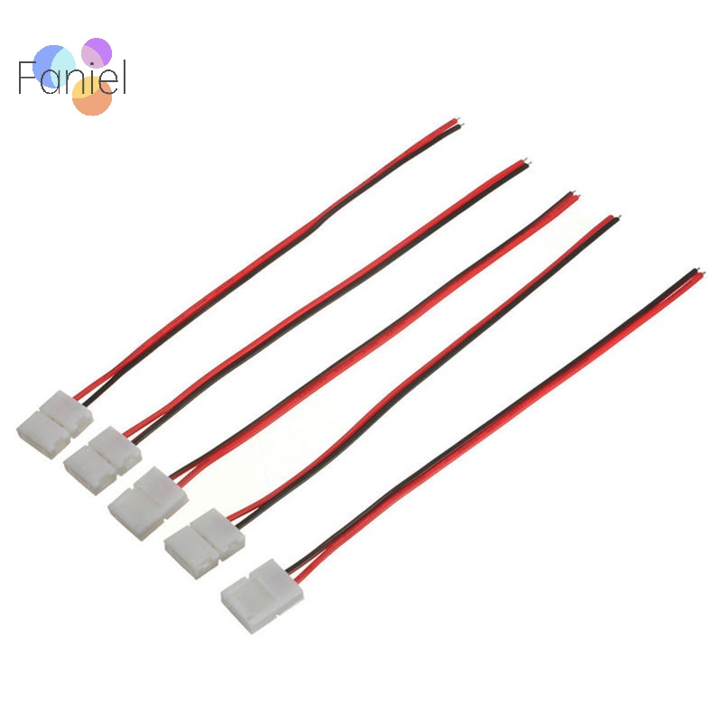 Set 10 Đầu Nối Dây Đèn led 2 pin 3528 / 5050 Màu Sắc Đa Ứng Dụng