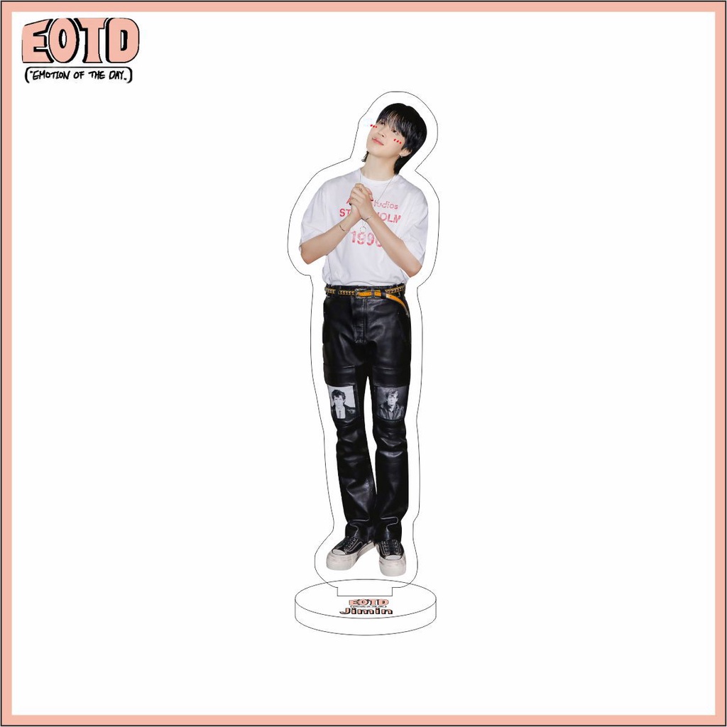 Bảng Hiệu Hai Mặt acrylic kpop bts 2023 jimin Để Bàn Trang Trí