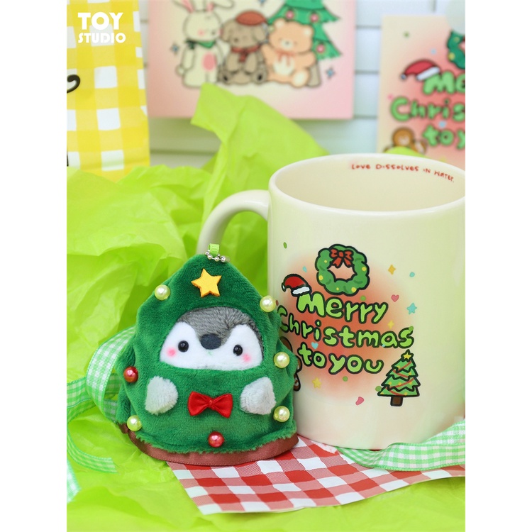 Búp Bê Nhồi Bông Hình Chim Cánh Cụt Hoạt Hình Dễ Thương Trang Trí Cây Thông Giáng Sinh
