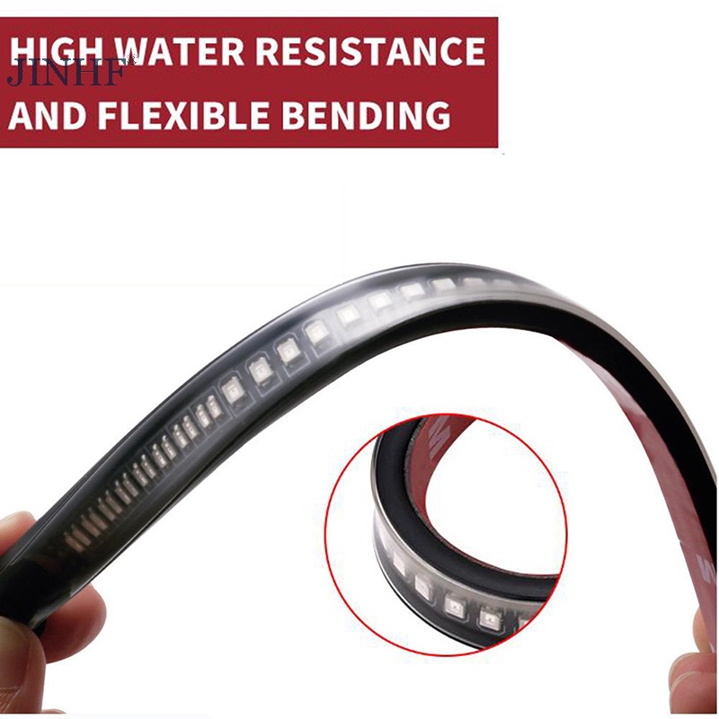 Jinhf Đèn Phanh Gắn Đuôi Xe Mô Tô Ánh Sáng Đỏ Và Vàng Nóng Bỏng