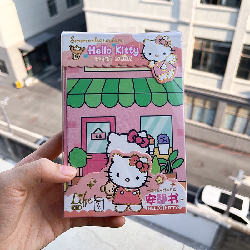 Hộp Đồ Chơi Sách Cắt Không Cắt Kích Ứng kuromi melody Tự Làm Tại Nhà