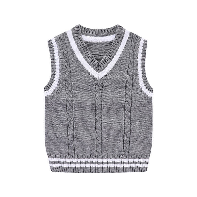 Áo sweater cotton Không Tay Thời Trang Thu Đông Dành Cho Bé