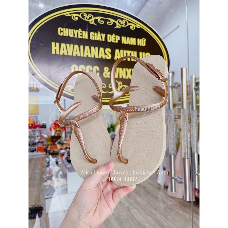 Havaianas sandal the twist gold chính hãng