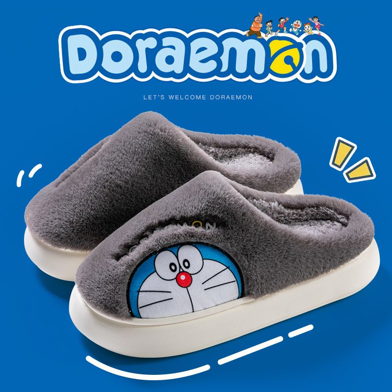 Dép Bông Đi Trong Nhà Giữ Ấm Mùa Đông Hình doraemon Cho Bé Gái Dép Đi Trong Nhà Mềm Mại Họa Tiết Hoạt Hình Dễ Thương Cho Cặp Đôi