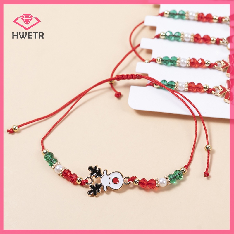 Bộ 12 Vòng Đeo Tay Giáng Sinh Dễ Thương Cho Bé Mới