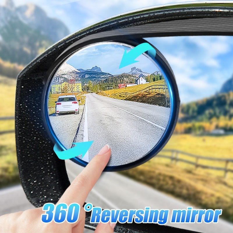 Gương Chiếu Hậu hd Góc Rộng 360 Độ Che Mưa Chuyên Dụng Cho Xe Hơi