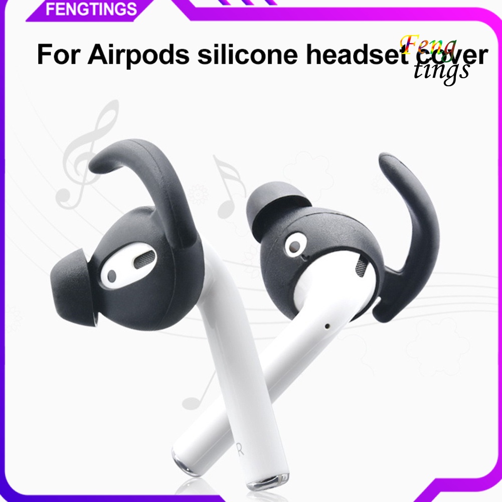 1 Cặp Vỏ Bọc Tai Nghe Nhét Tai Thay Thế Bằng Silicon Cho Airpods 1 2
