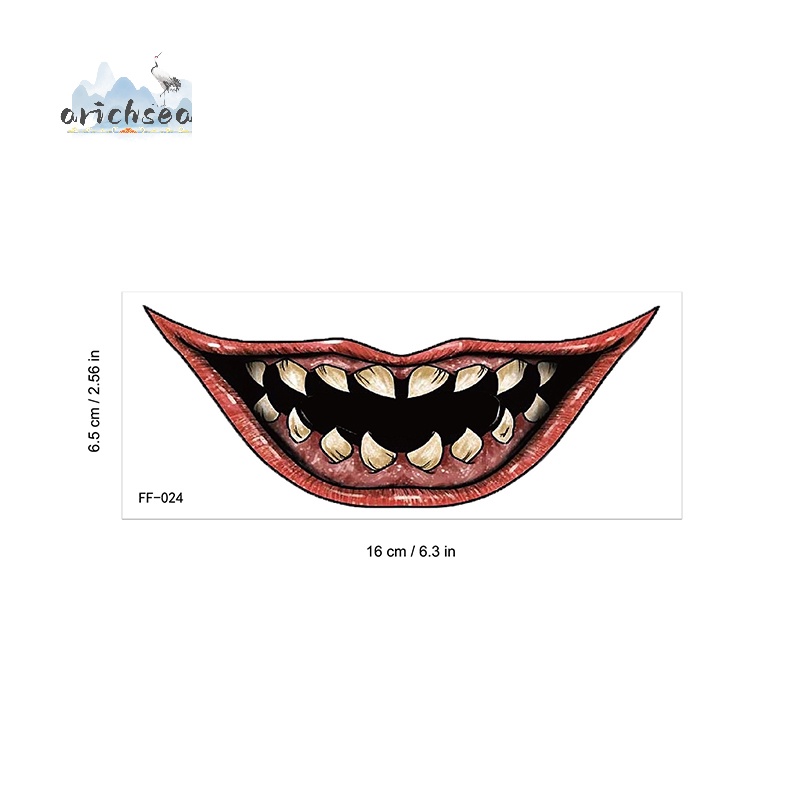 Hình Xăm Dán Vết Máu Kinh Dị Chống Nước Trang Trí halloween