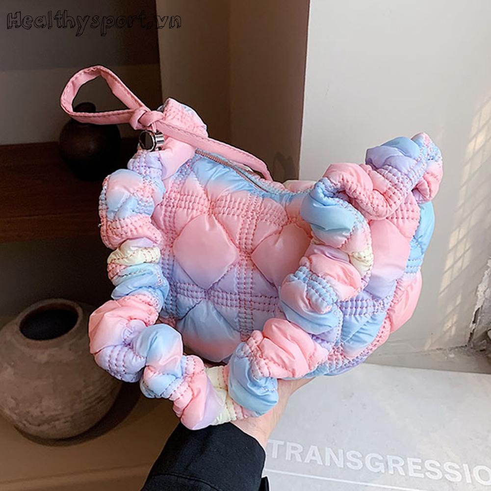 Túi Đeo Chéo Nhuộm Màu Thời Trang Hàn Cho Nữ