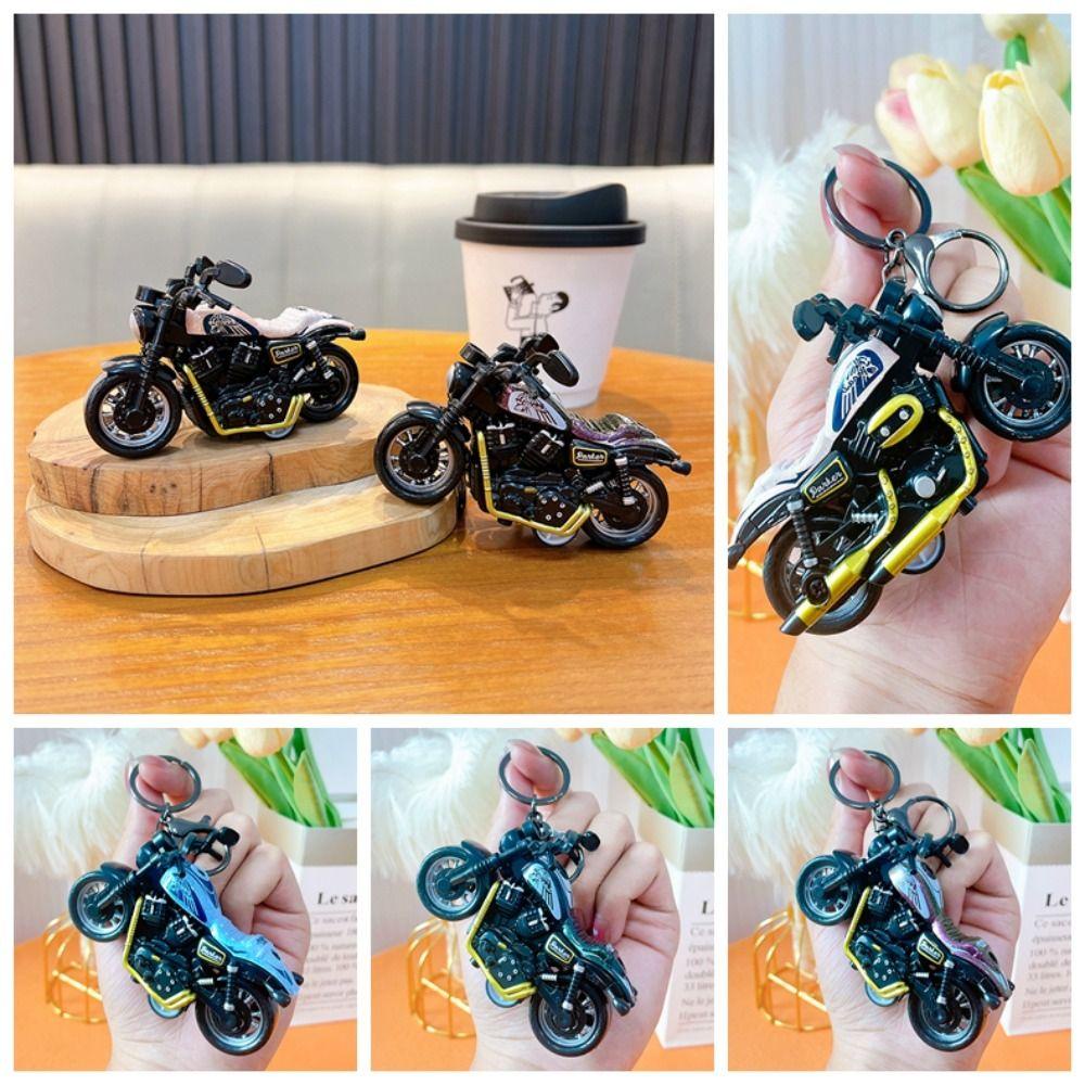 Shanhai Móc Chìa Khóa Mô Hình Xe Mô Tô mini Bằng Hợp Kim Kẽm