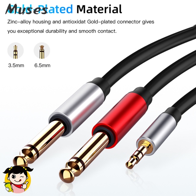 Cáp Chuyển Đổi jack 3.5mm Sang 6.35mm Cho Loa Nghe Nhạc mixer 6.5mm 3.5mm