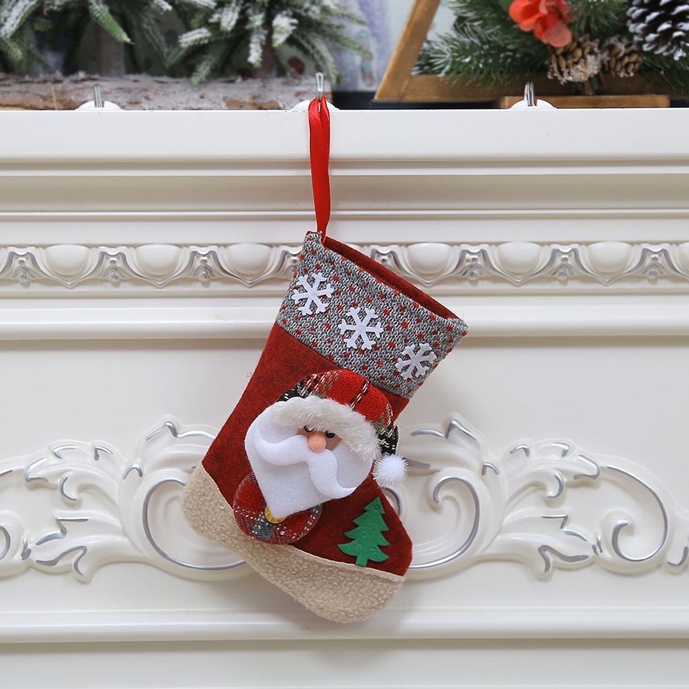 Christmas Socks Christmas Cloth Large Capacity Small Christmas Gift Bag