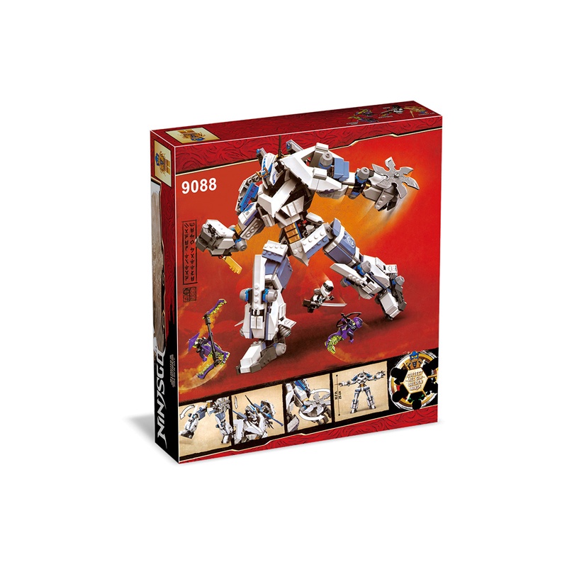 Đồ chơi Lắp ráp Robot Cuồng phong Ninja Go, X19003 Mecha Ninja, Xếp hình thông minh