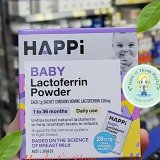 Bột Happi bổ sung Lactoferrin (hộp 28 gói x 1gr) chuẩn Úc bay air đủ bill