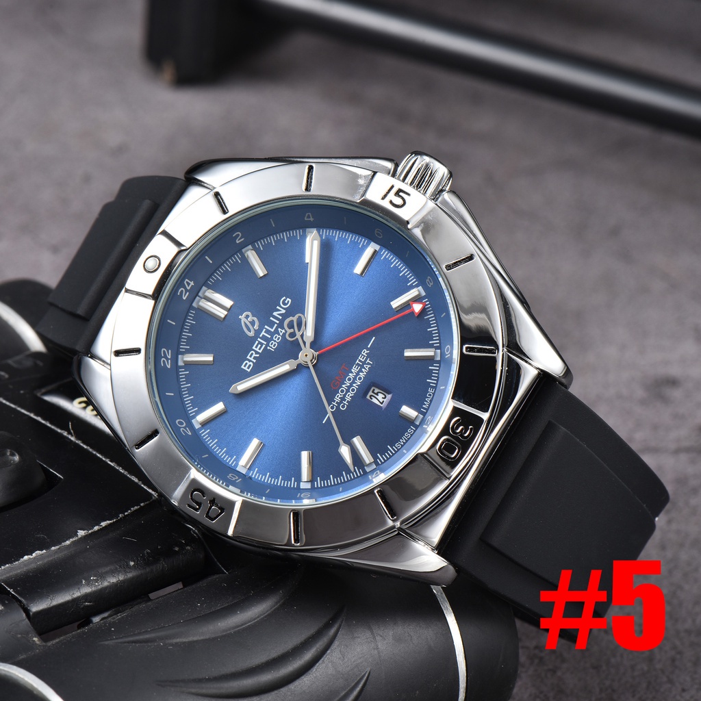 Đồng Hồ quartz Nam Hiển Thị Ngày Dây Cao Su silicone Thời Trang